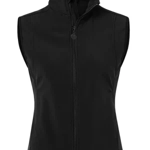 Koopje Damesvest Van Softshellstof, Klassiek Model - Zwart - L