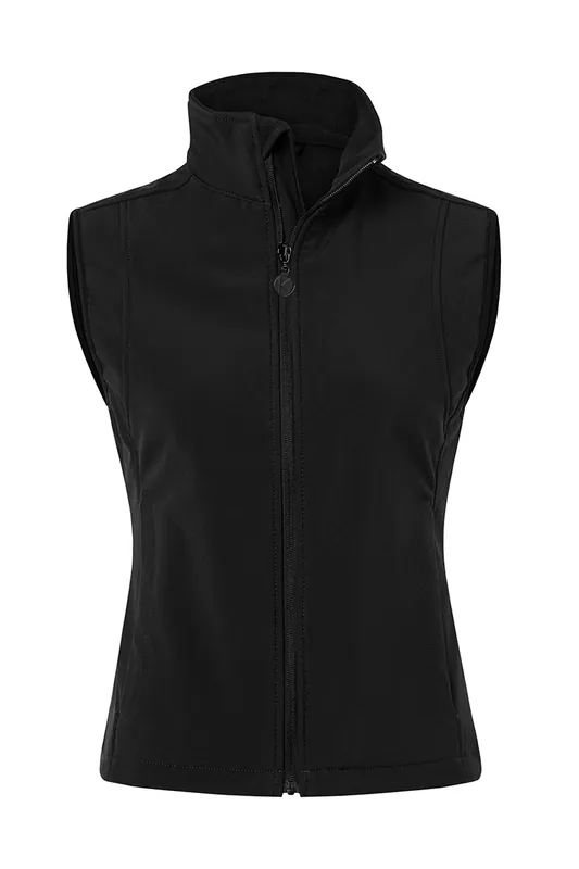 Koopje Damesvest Van Softshellstof, Klassiek Model - Zwart - L