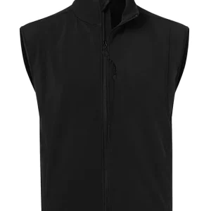 Koop Online Klassiek Softshell Vest Voor Heren - Zwart - 5XL
