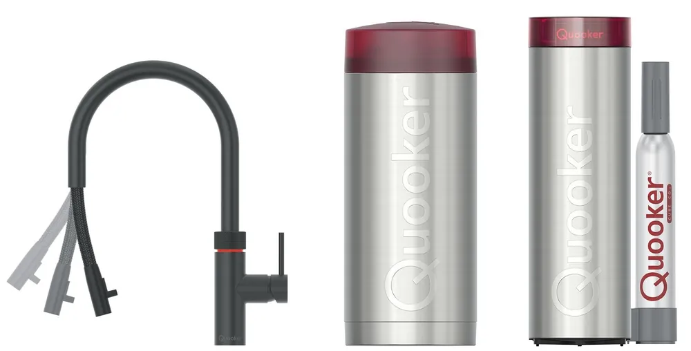 Korting Quooker 22XBLKCUBE kokendwaterkraan