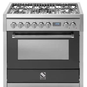 Superprijs Steel G9S4MAN fornuis