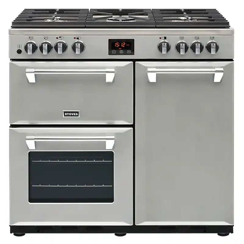 Koop Online Stoves ELLING900DFTZIL fornuis